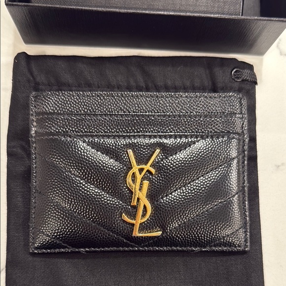 Yves Saint Laurent Black Card Holder - Picture 5 of 6